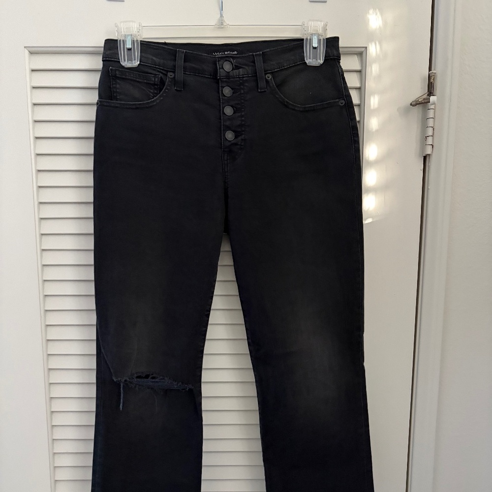 Lucky Brand Ava Crop Mini Boot Jeans – Magnetic Frey (Size 30)